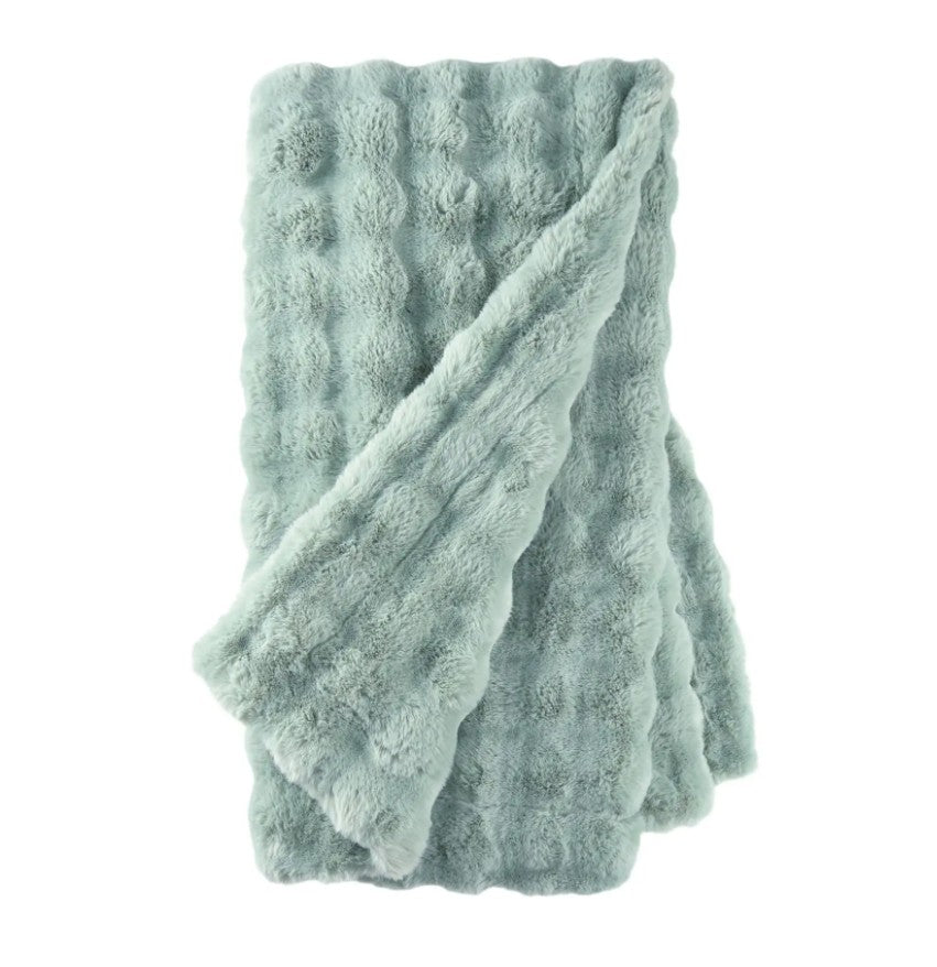 Faux Fur Throw Mineral