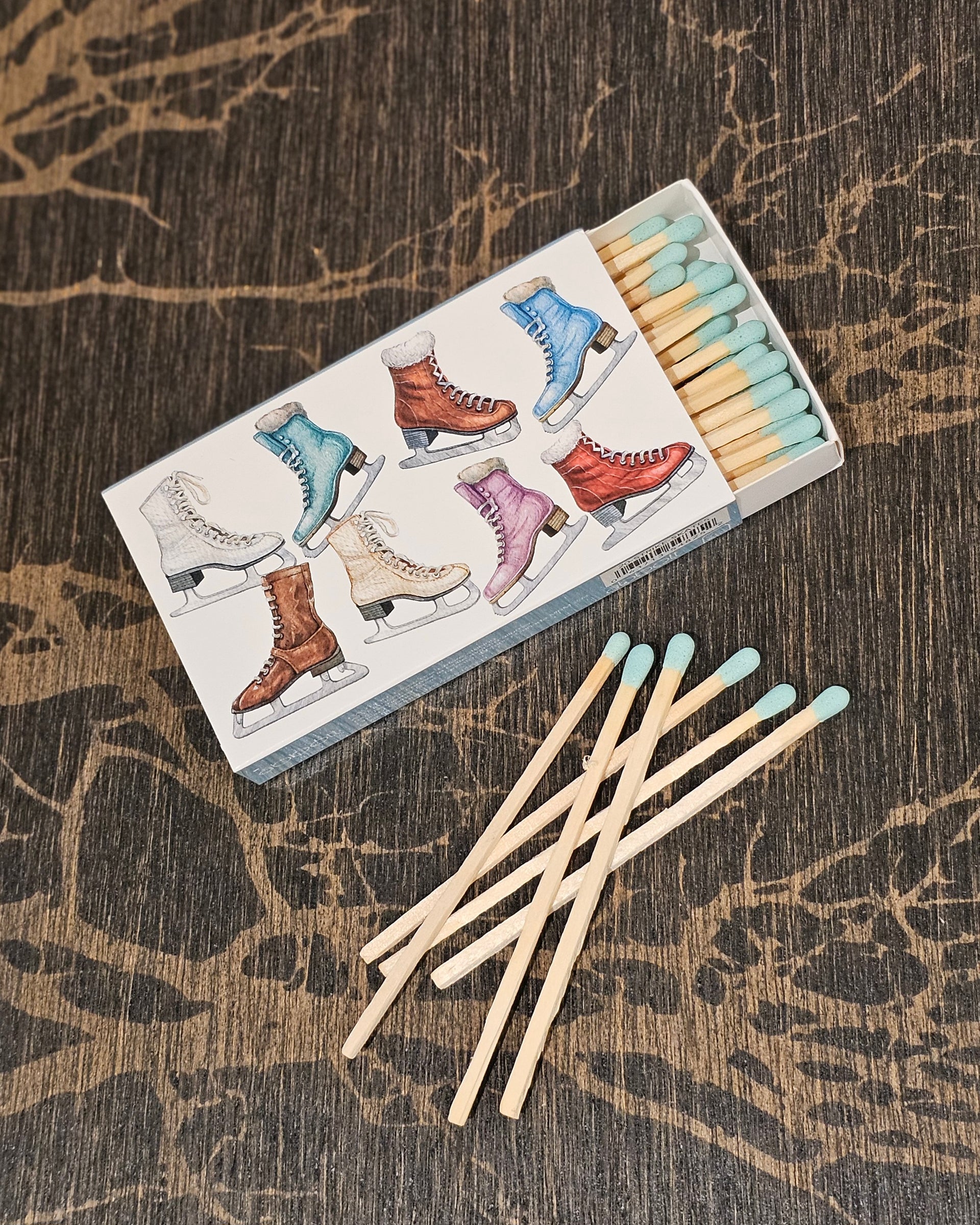 Vintage Skates Matches Box