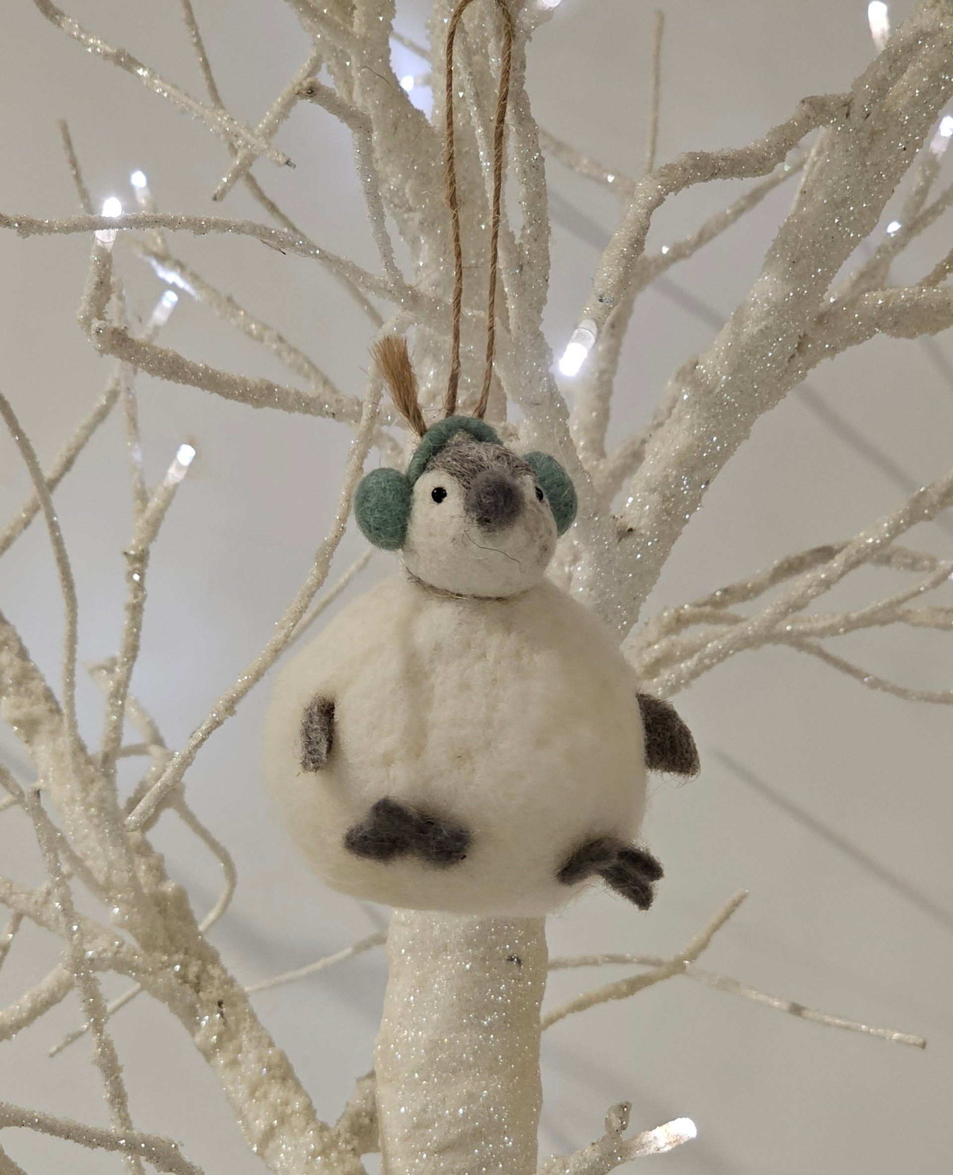 Penguin Snowball Ornament