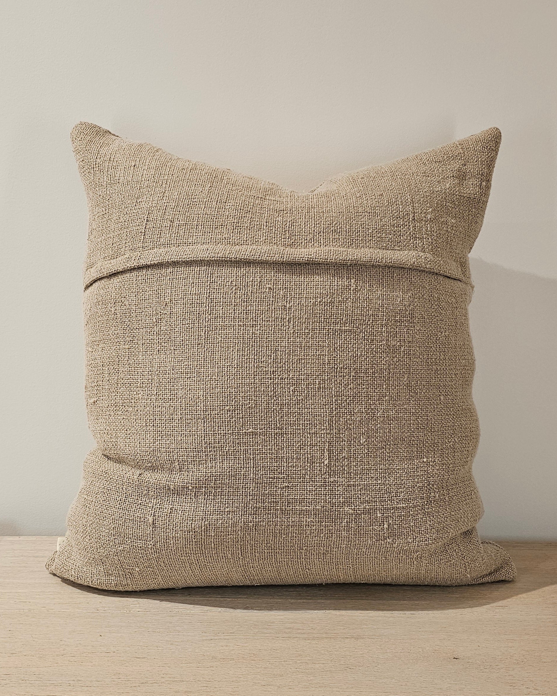 Textured Natural Linen Pillow