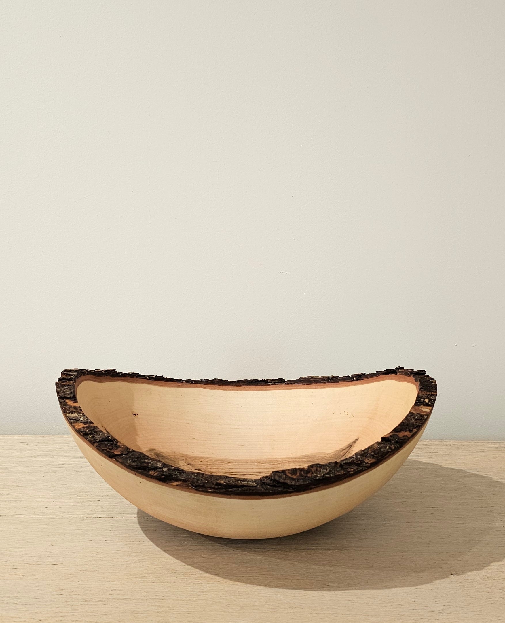 Maple Bark Edge Bowl 14"