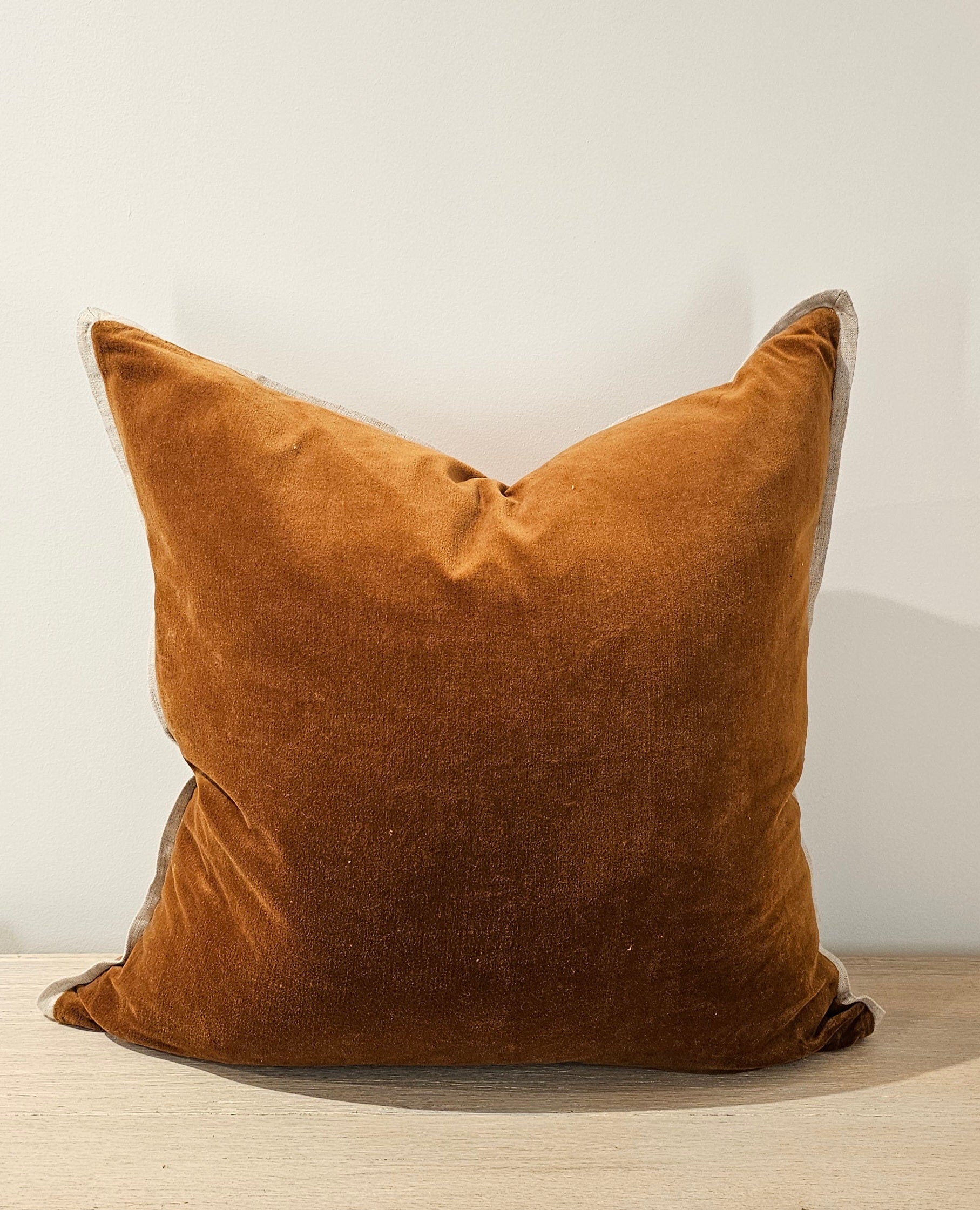 Rust Velvet Pillow