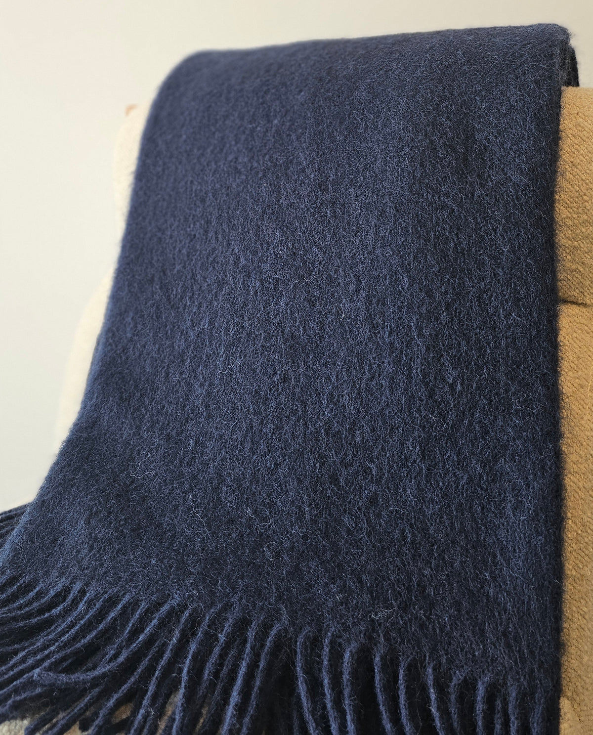 Gotland Wool Throw Navy