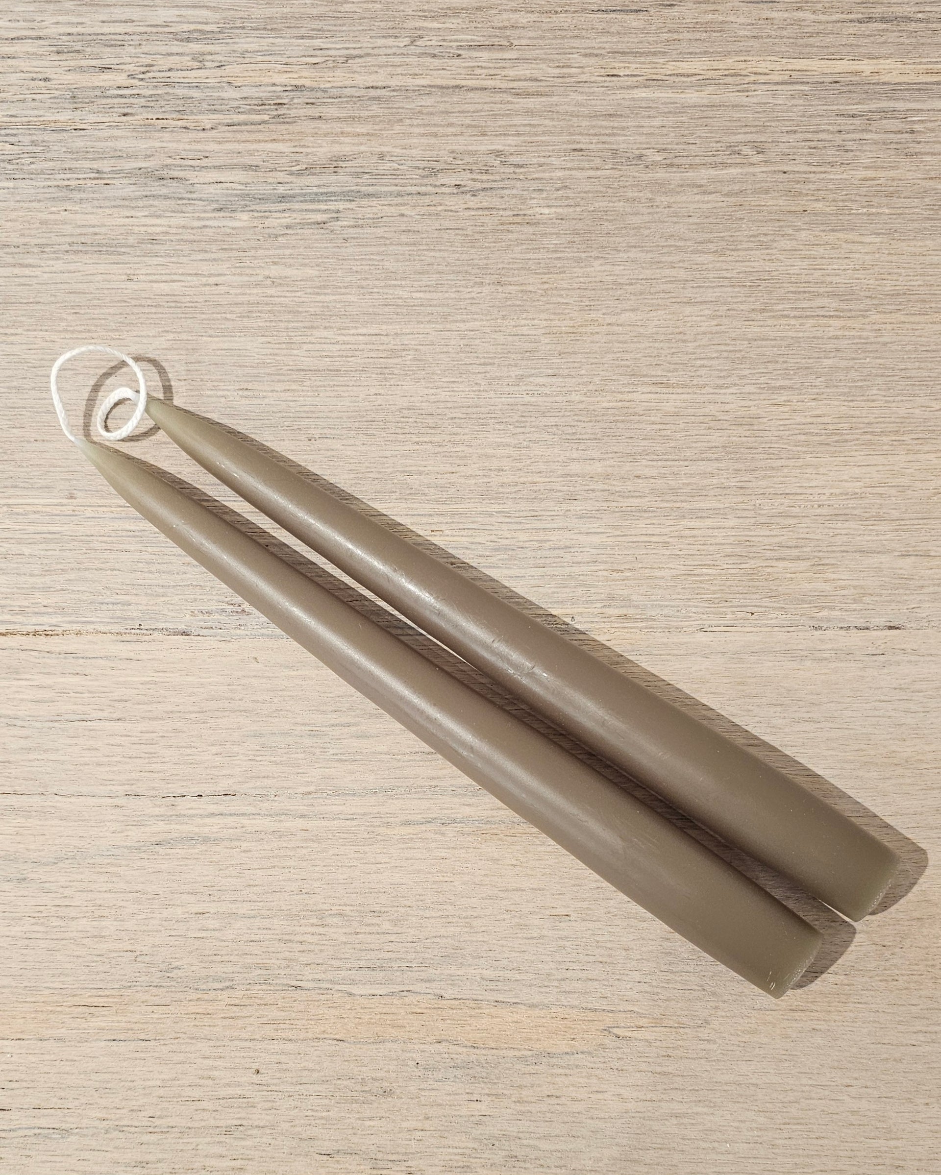 Light Olive 10" Taper Candles (Pair of 2)