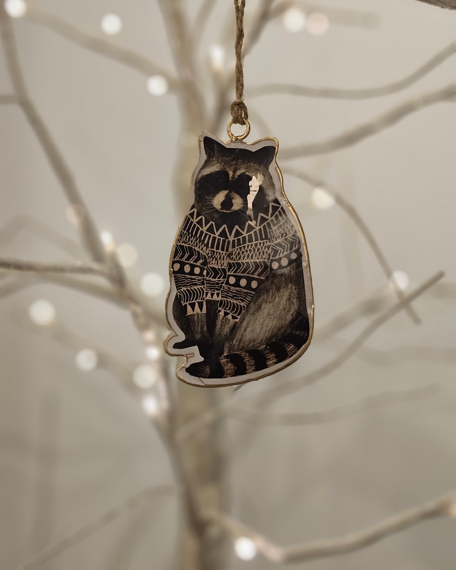 Raccoon Ornament