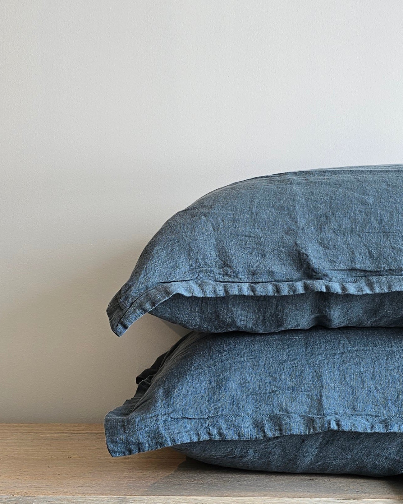 Linen Sham Slate Blue