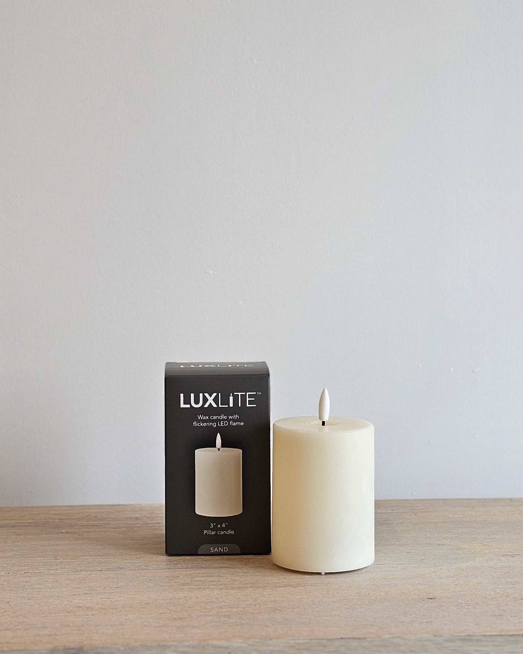 LED pillar candle 3"× 4"