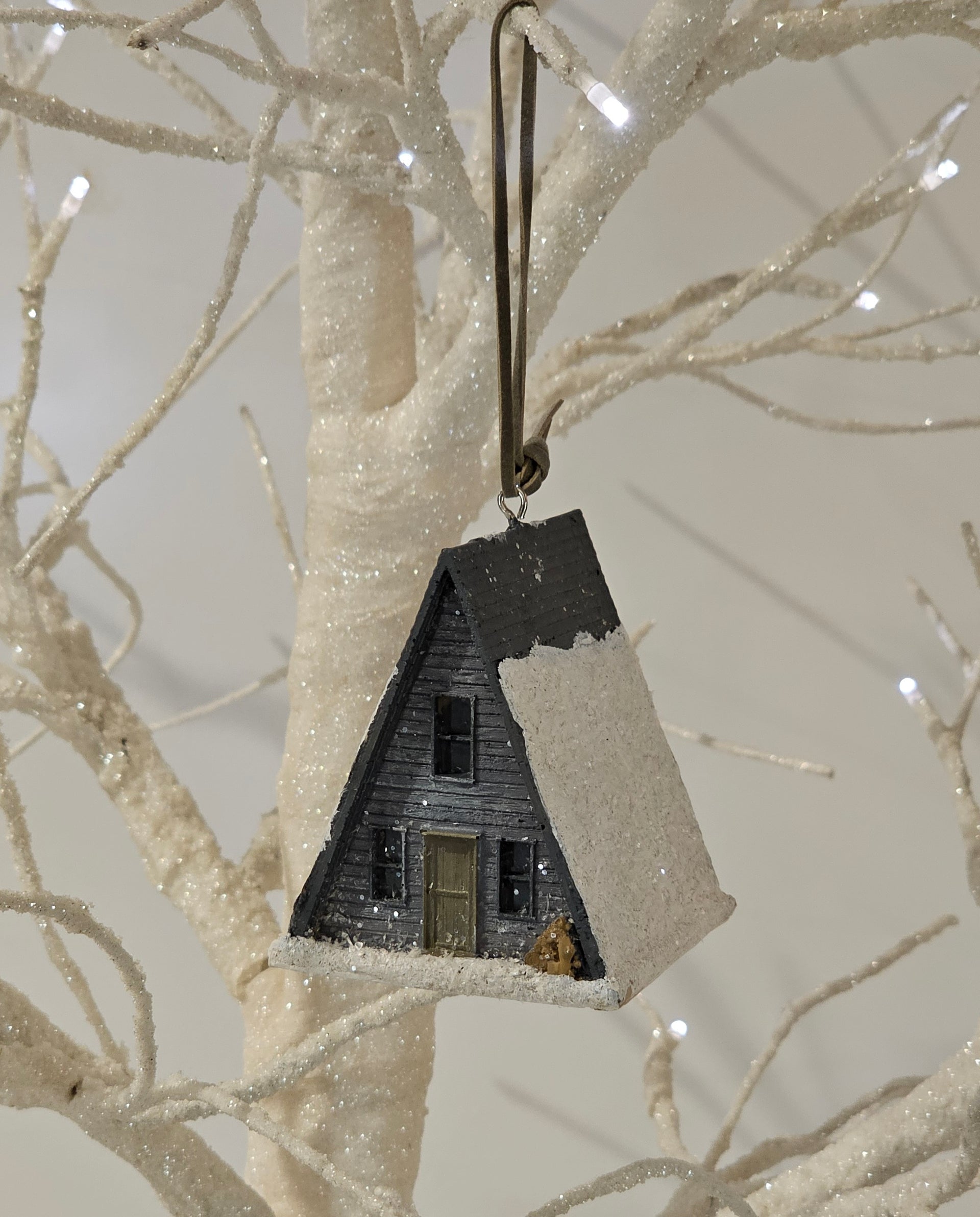 A Frame Cabin Ornament