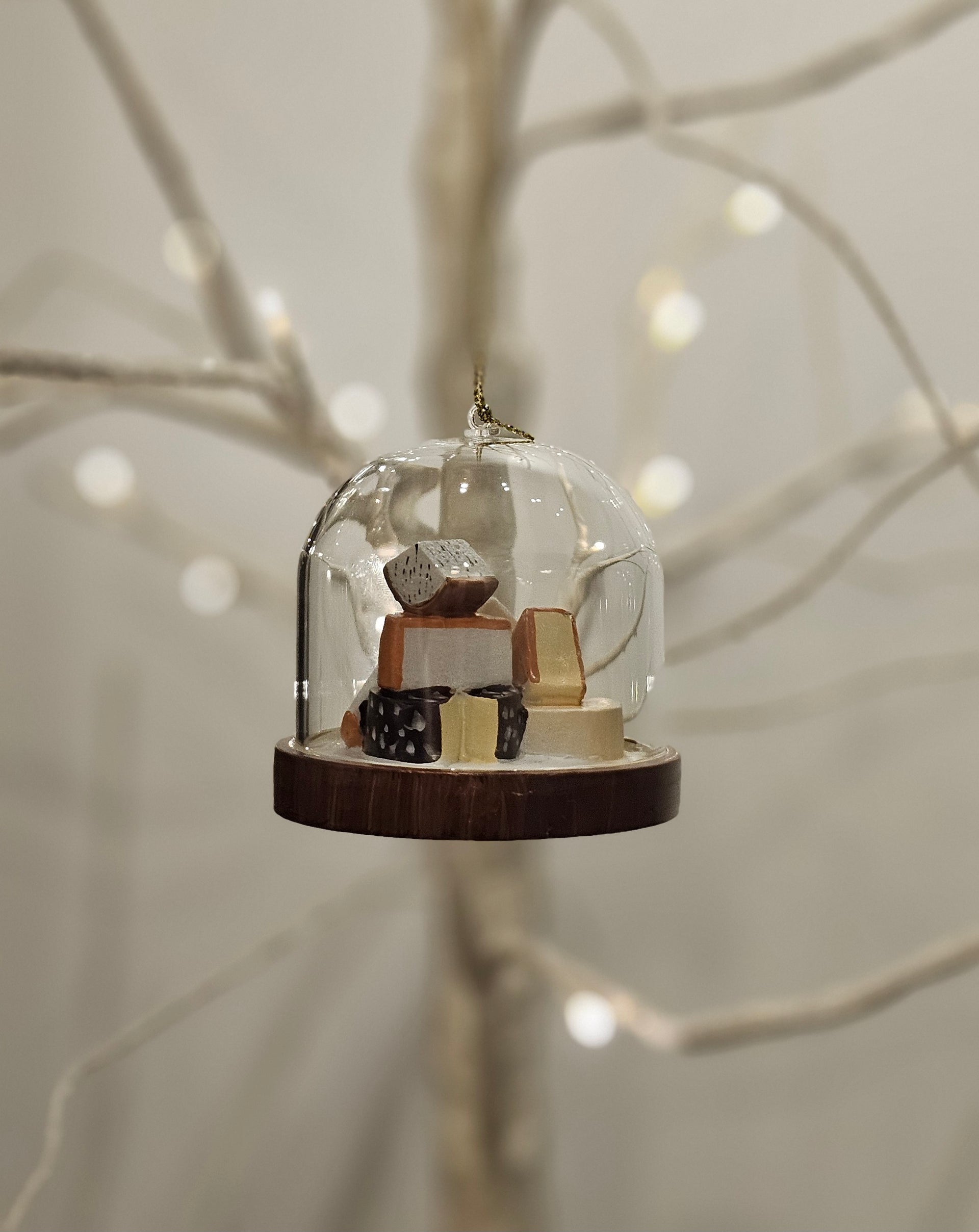 Cheese Board Dome Ornament