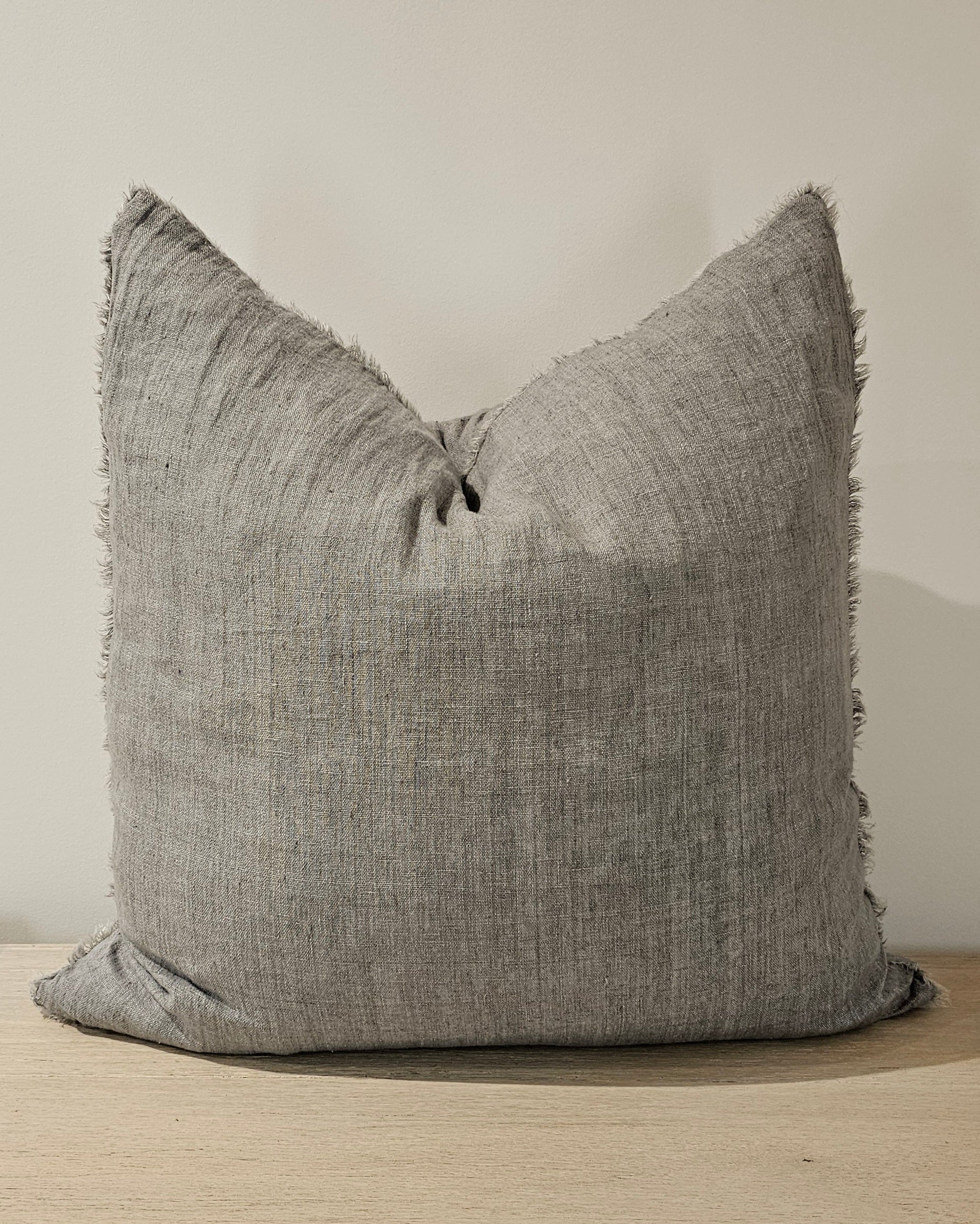 Linen Pillow Light Grey