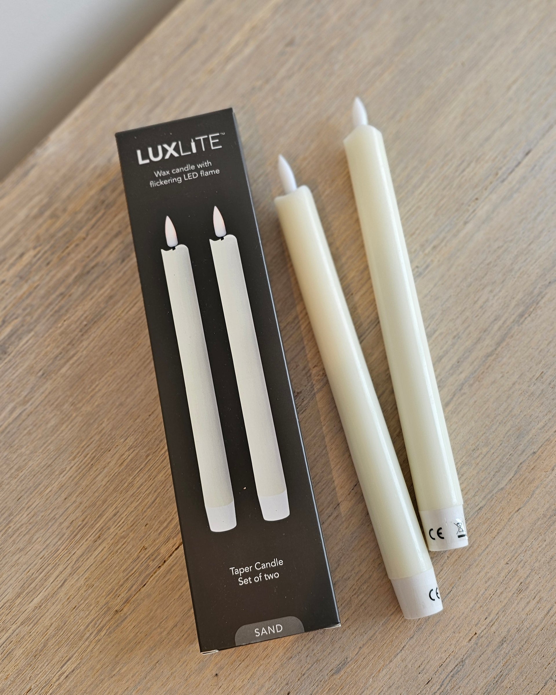 LED Taper Candles (set of 2)