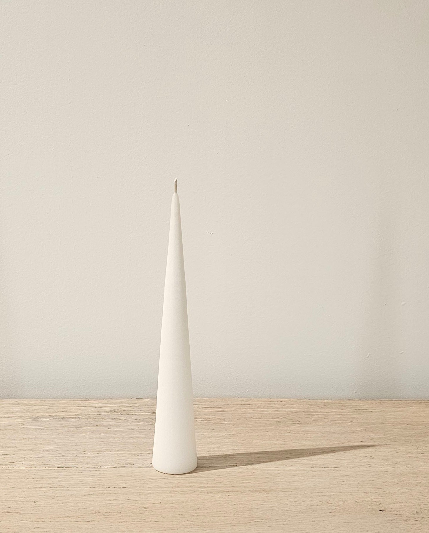 Danish Cone Candle - Pure White