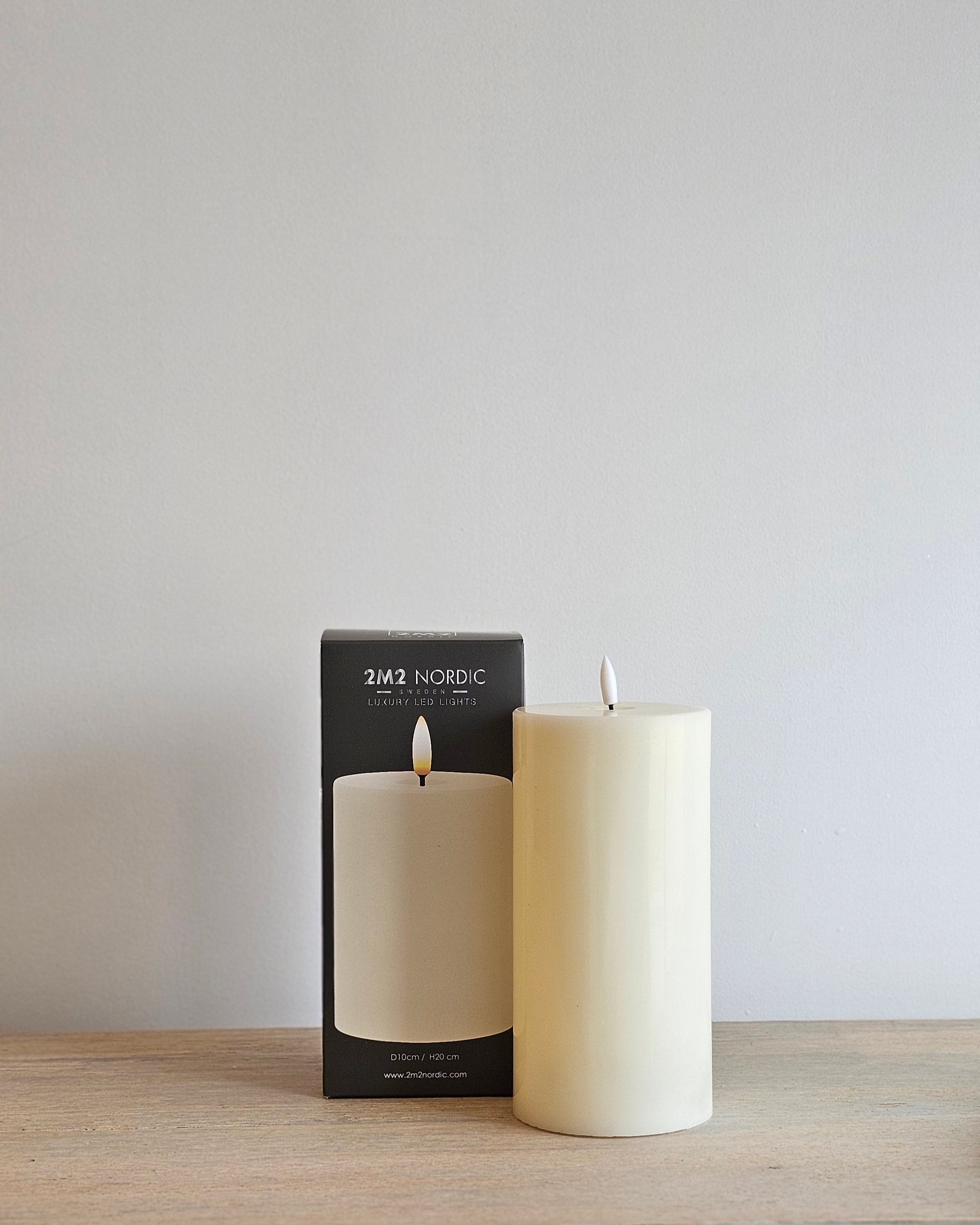 LED pillar candle 4"× 8"