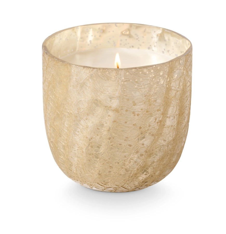 Winter White Candle, Luxe Sanded Glass, Large