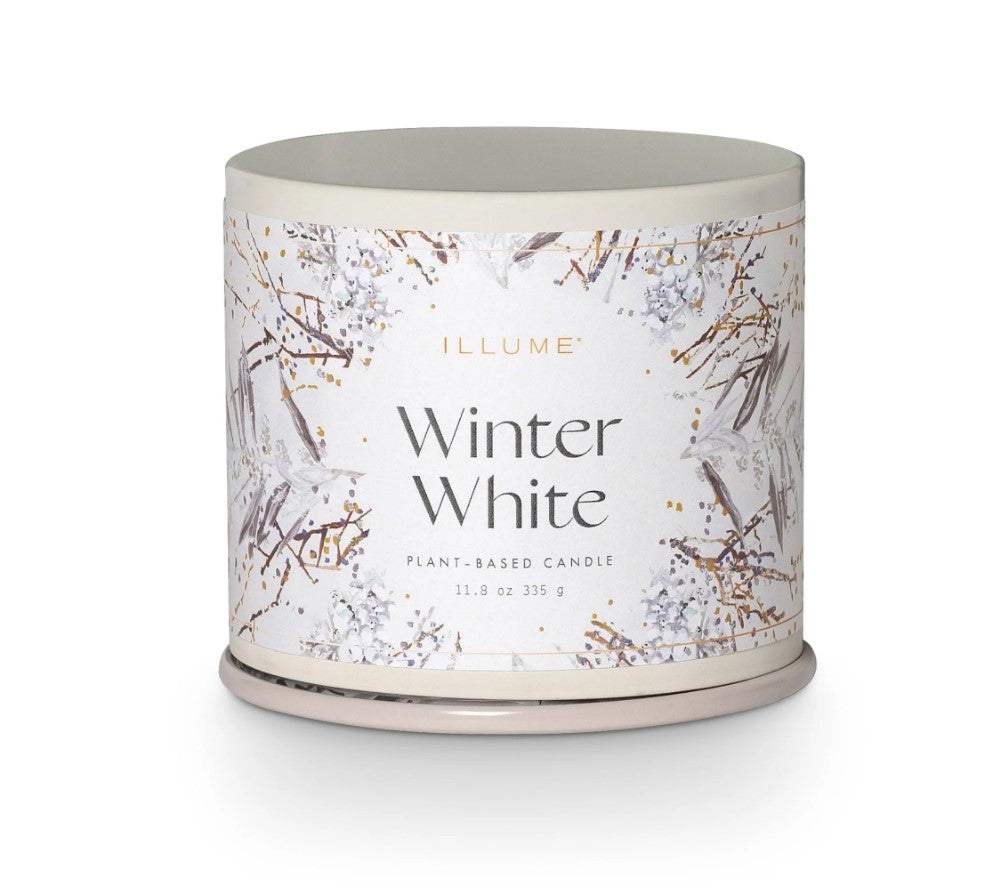 Winter White Candle Tin