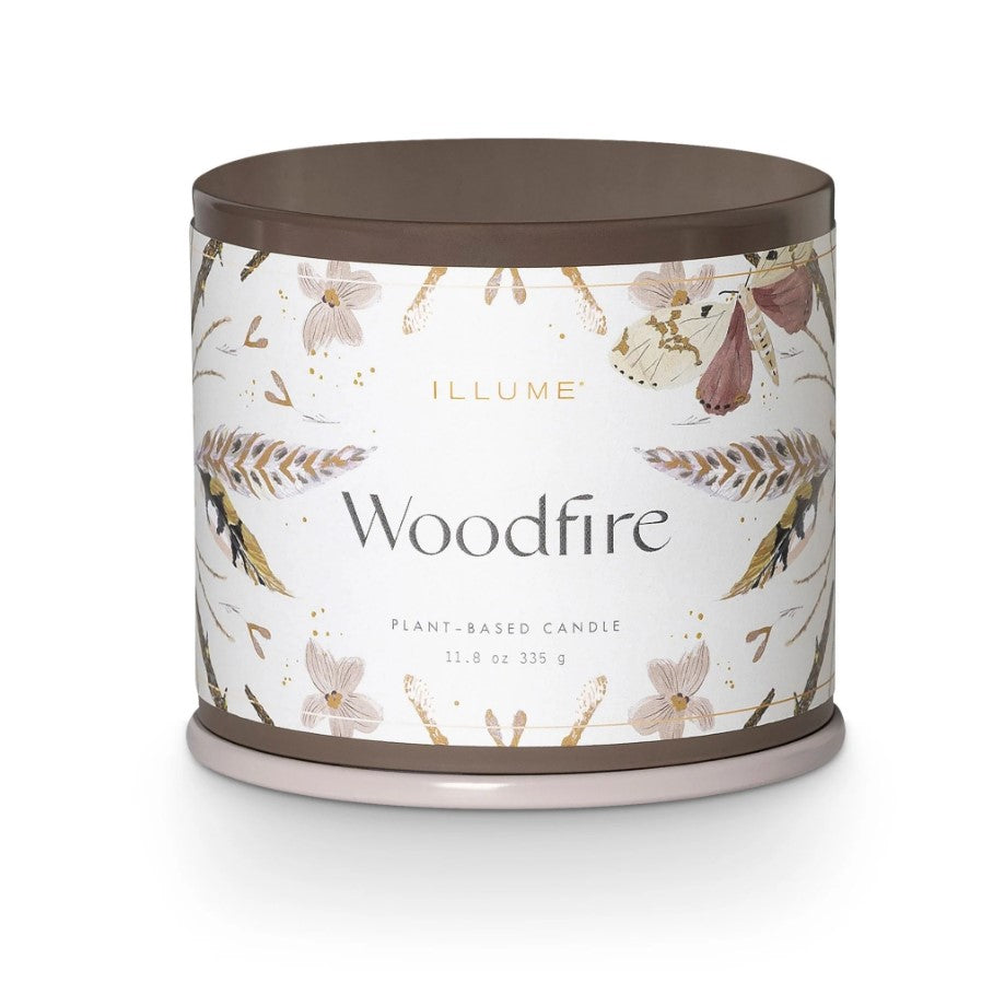 Woodfire Candle Tin